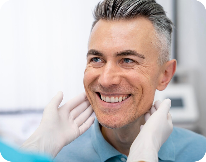 Foto de un hombre sonriendo